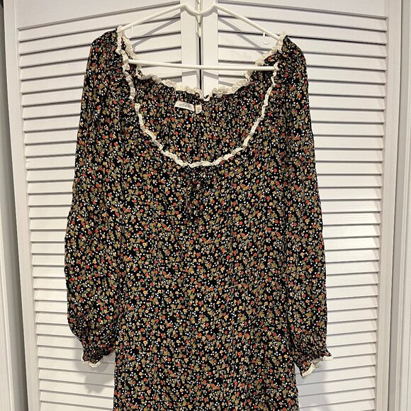Doen - BLIX DRESS -- INK MONTPELLIER FLORAL - Size Small - Picture 2 of 5